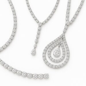 Luxury necklaces collection in gold, platinum, and diamond designs